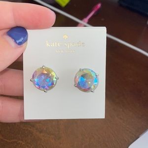 Kate Spade NEVER WORN iridescent studs